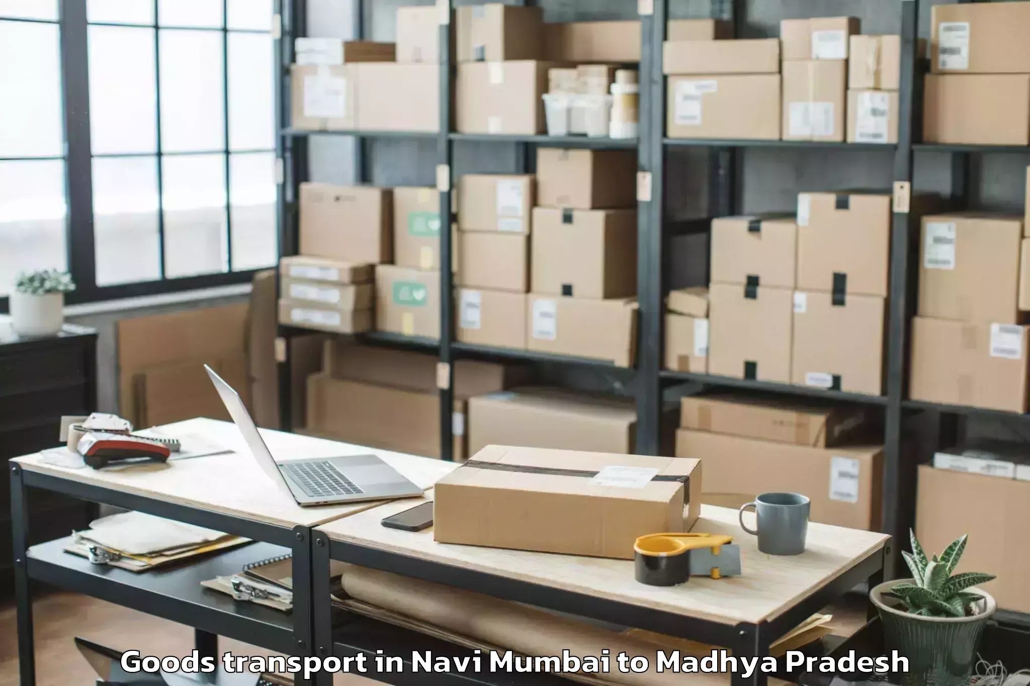 Book Navi Mumbai to Bhopal Goods Transport